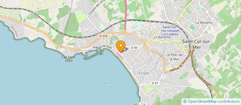 localisation de l'entreprise L'ATELIER PARTAGE à SAINT-CYR-SUR-MER