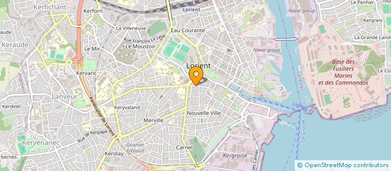 localisation de l'entreprise L'ATELIER PARTAGE COOPERATIF  LORIENT