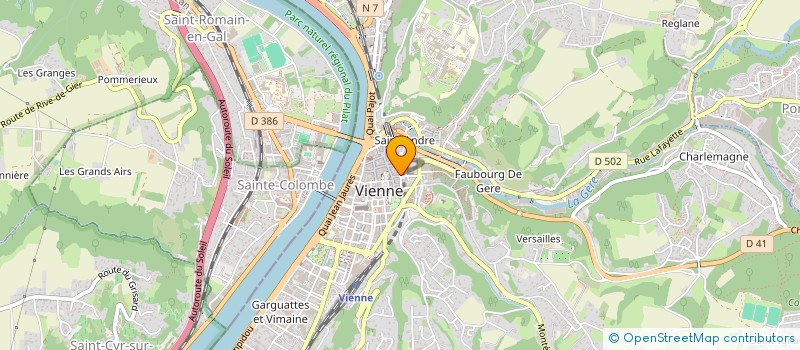 localisation de l'entreprise L'ATELIER PARTAGE DE VIENNE à VIENNE