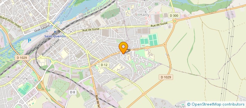 localisation de l'entreprise L'ATELIER PATISSERIE ET COMPAGNIE à SAINT-QUENTIN