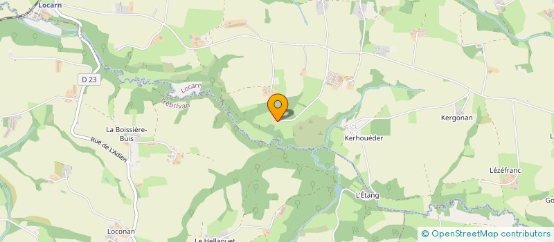 localisation de l'entreprise L'ATELIER POLYCHROME  TREBRIVAN