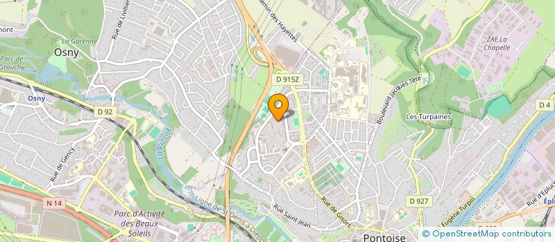 localisation de l'entreprise L'ATELIER PONTOISE  PONTOISE