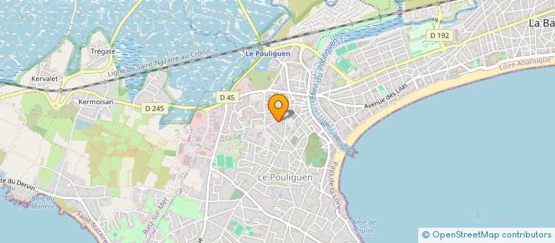 localisation de l'entreprise L'ATELIER POULIGUENNAIS DES MARAIS à LE POULIGUEN