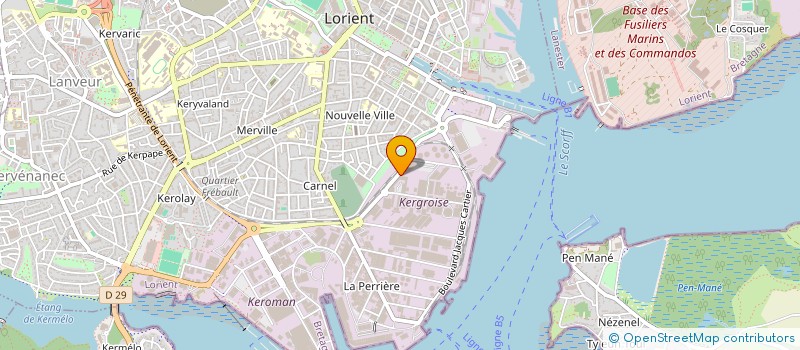 localisation de l'entreprise L'ATELIER PUBLICITAIRE à LORIENT