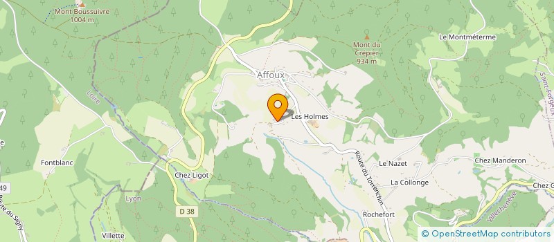 localisation de l'entreprise L'ATELIER QU'ANTIQUE  AFFOUX