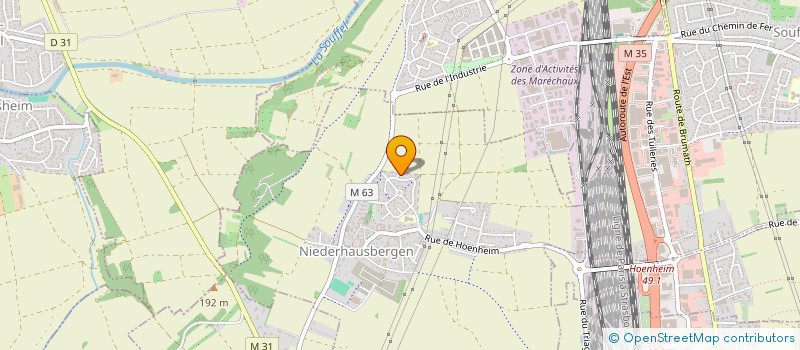 localisation de l'entreprise L'ATELIER R ET L  NIEDERHAUSBERGEN