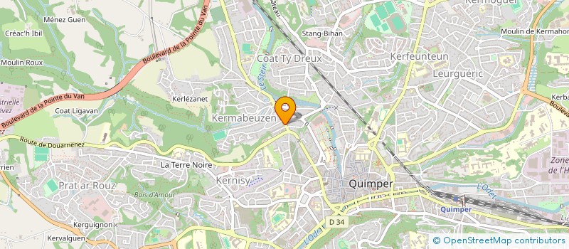 localisation de l'entreprise L'ATELIER RECUP 29 à QUIMPER