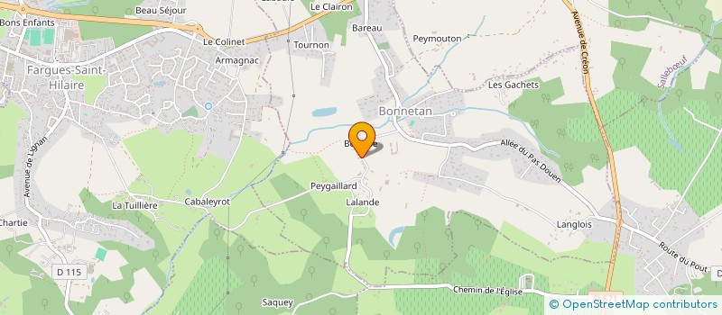 localisation de l'entreprise L'ATELIER RESINE ET BOIS  BONNETAN