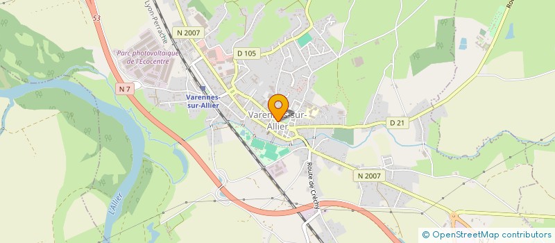 localisation de l'entreprise L'ATELIER RESTAURANT à VARENNES-SUR-ALLIER
