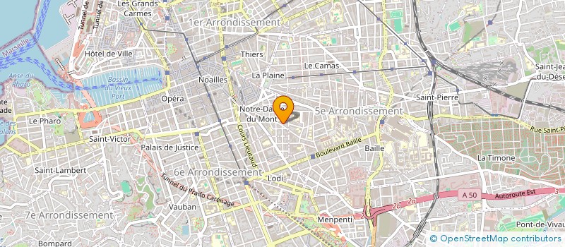 localisation de l'entreprise L ATELIER ROUGE à MARSEILLE