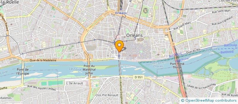 localisation de l'entreprise L'ATELIER ROYALE COUTURE à ORLEANS
