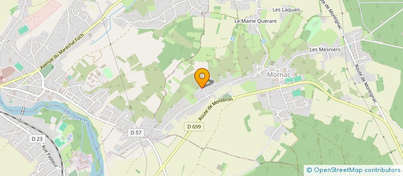 localisation de l'entreprise L'ATELIER S à MORNAC