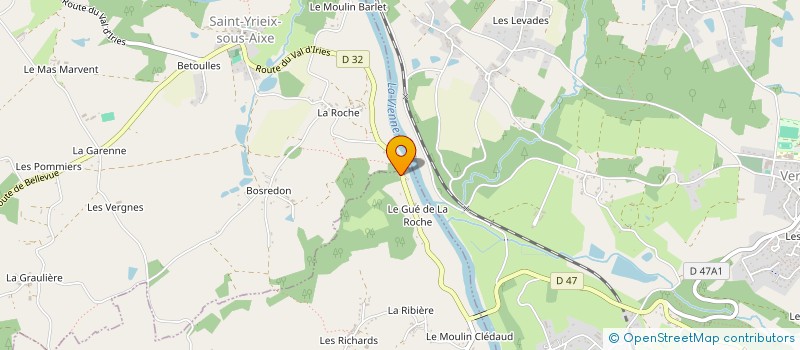 localisation de l'entreprise L'ATELIER SAINT-PRIEST à SAINT-PRIEST-SOUS-AIXE