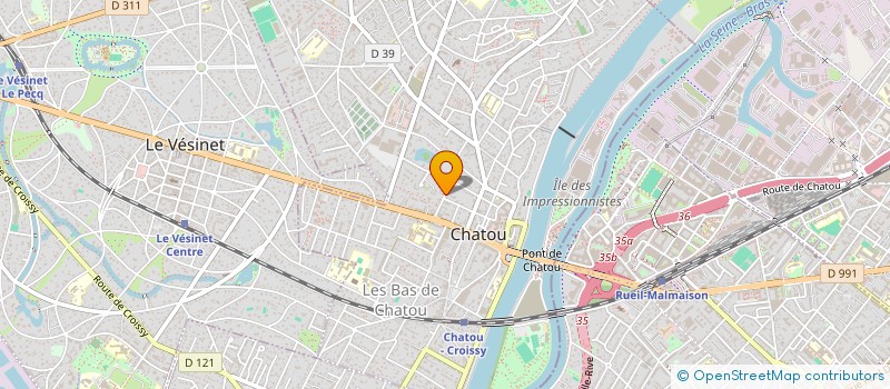 localisation de l'entreprise L'ATELIER SANS MESURE  CHATOU