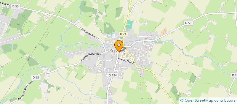 localisation de l'entreprise L'ATELIER SAVEURS ET GOURMANDISES  PRECIGNE