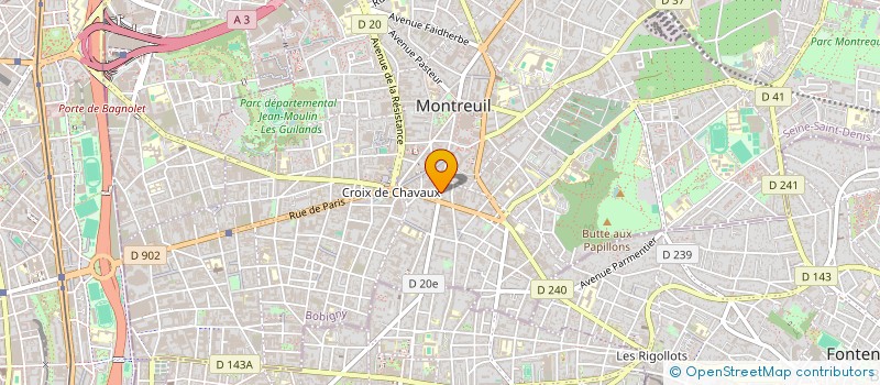 localisation de l'entreprise L'ATELIER SEPT à MONTREUIL
