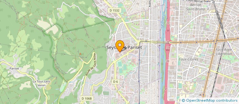 localisation de l'entreprise L'ATELIER SOUS TRAIT INDUSTRI INSERTISO  SEYSSINET-PARISET