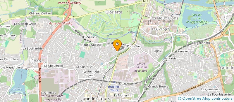 localisation de l'entreprise L'ATELIER SQUARE  JOUE-LES-TOURS