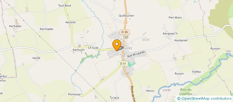 localisation de l'entreprise L'ATELIER STEEL CONCEPT à TREGOUREZ
