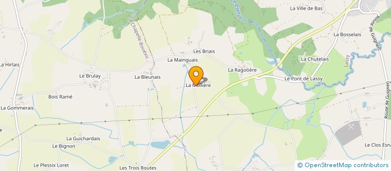 localisation de l'entreprise L'ATELIER STEVENS  GUIGNEN