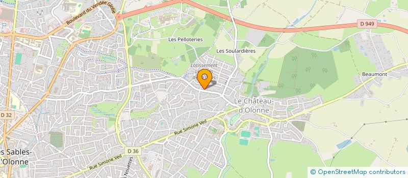 localisation de l'entreprise L'ATELIER TAPISSIER  SABLES-D'OLONNE (LES)