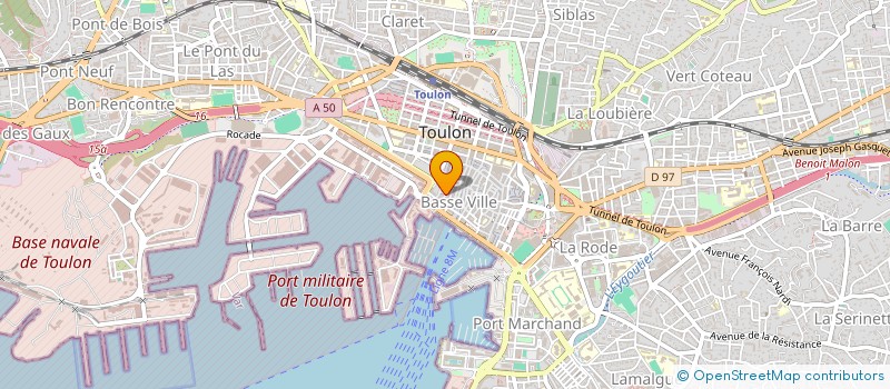 localisation de l'entreprise L ATELIER TERRE D ARUM à TOULON