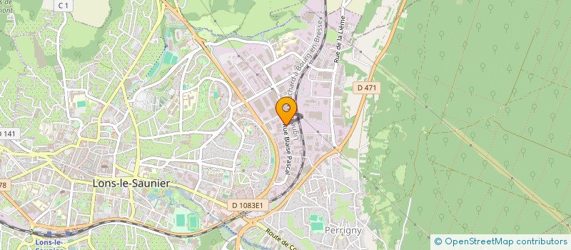 localisation de l'entreprise L'ATELIER TEXTILE JURASSIEN  LONS-LE-SAUNIER