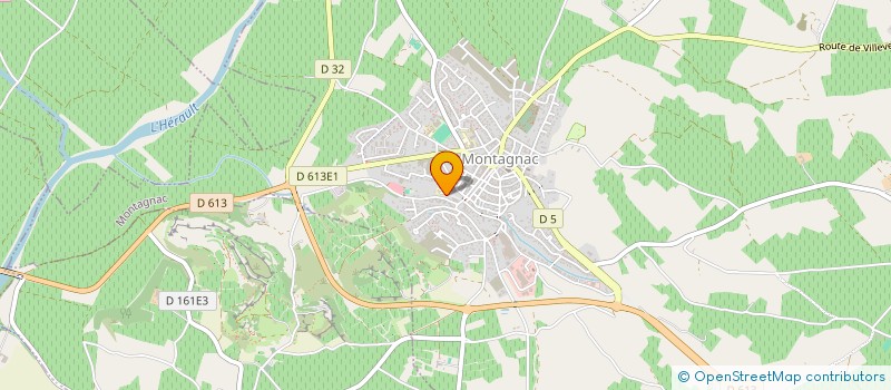 localisation de l'entreprise L'ATELIER THEATRE  MONTAGNAC