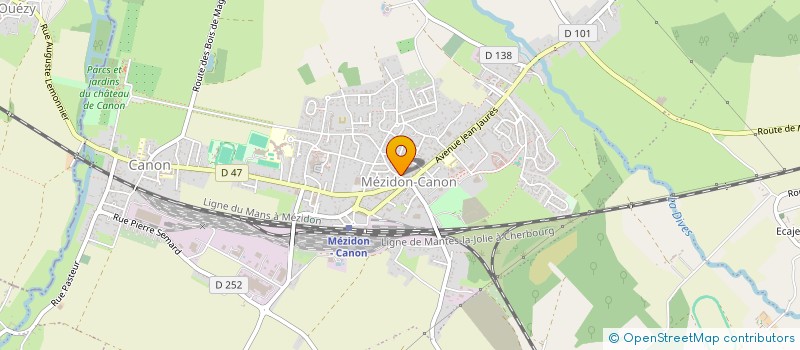 localisation de l'entreprise L'ATELIER THEATRE DE MEZIDON VALLEE D'AUGE  MEZIDON VALLEE D'AUGE