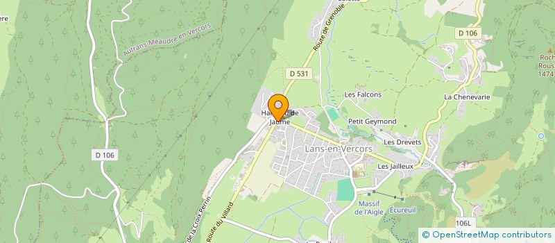 localisation de l'entreprise L'ATELIER TRAITEUR  LANS-EN-VERCORS