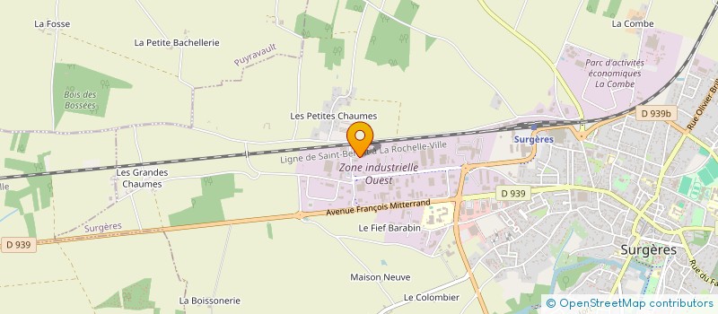 localisation de l'entreprise L'ATELIER VANCHAB  SURGERES