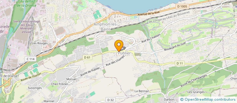 localisation de l'entreprise L'ATELIER VERT à PUBLIER