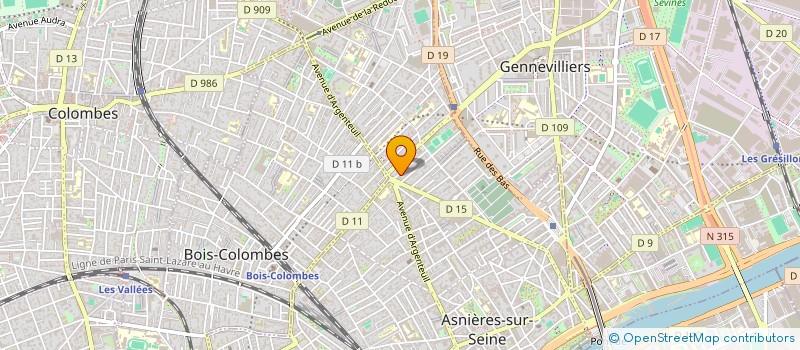localisation de l'entreprise L'ATELIER VINGT-QUATRE à ASNIERES-SUR-SEINE
