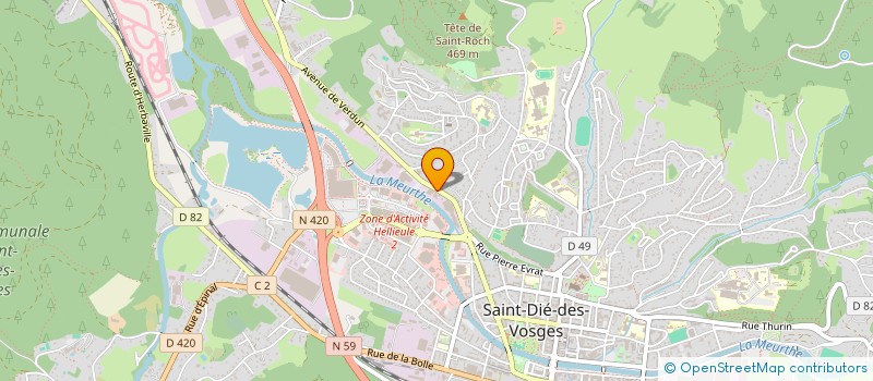 localisation de l'entreprise L'ATELIER WILLY ART CREATION  SAINT-DIE-DES-VOSGES