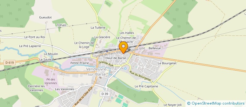 localisation de l'entreprise L'ATELIER XS DESIGN à VENDEUVRE-SUR-BARSE