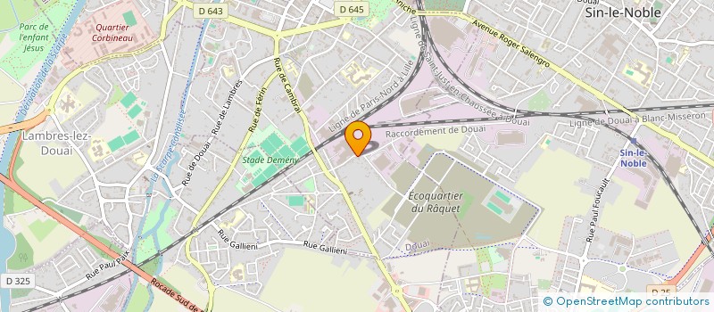 localisation de l'entreprise L'ATELIER ZND à DOUAI