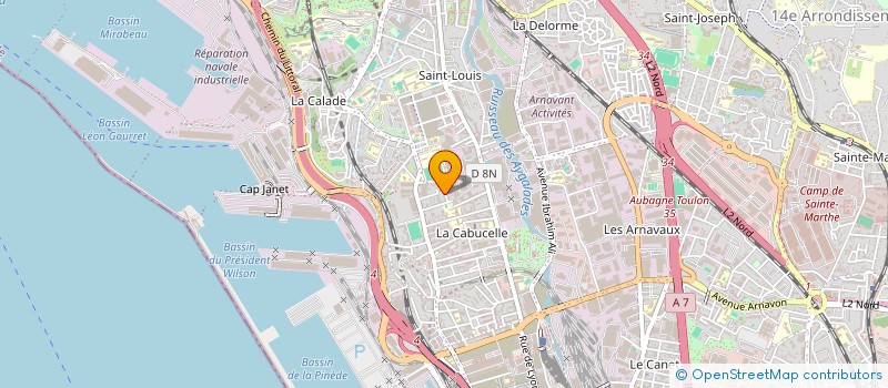 localisation de l'entreprise L'ATELIER7.0 à MARSEILLE