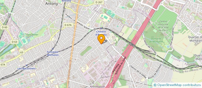 localisation de l'entreprise L ATELIERS D ORS à ANTONY