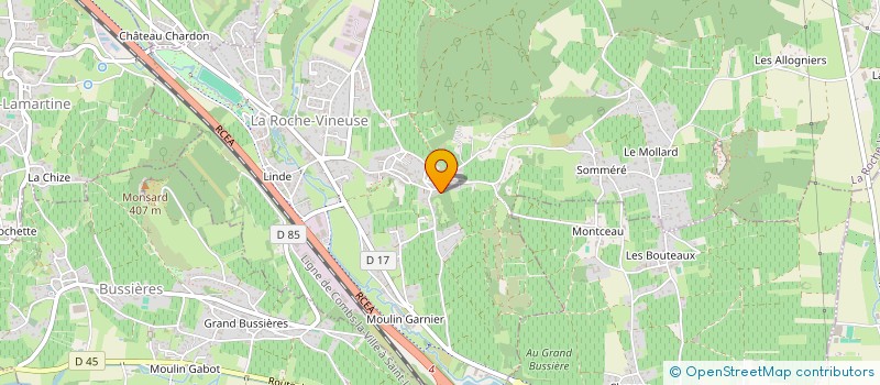 localisation de l'entreprise L'ATERLIER DU BOUT DU MONDE  LA ROCHE-VINEUSE