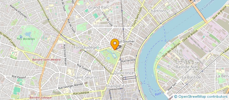 localisation de l'entreprise L'ATHANOR-INITIATIVES ALTERNATIVES  BORDEAUX