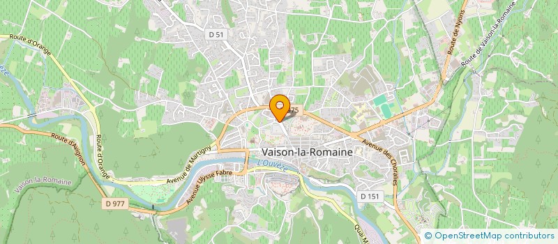 localisation de l'entreprise L ATHENA à VAISON-LA-ROMAINE