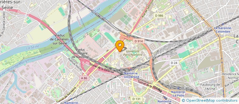 localisation de l'entreprise L'ATHENA  NANTERRE