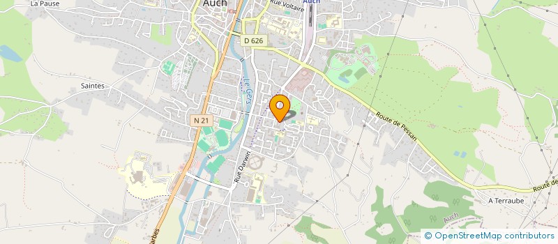 localisation de l'entreprise L'ATLAS à AUCH