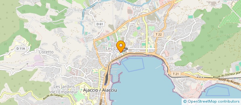 localisation de l'entreprise L'ATLAS INSERTION à AJACCIO