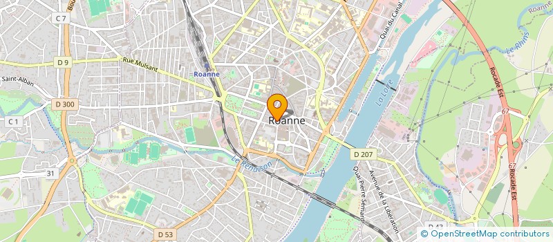 localisation de l'entreprise L'ATMOSPHERE à ROANNE