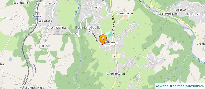 localisation de l'entreprise L'ATOME  BOSMIE-L'AIGUILLE