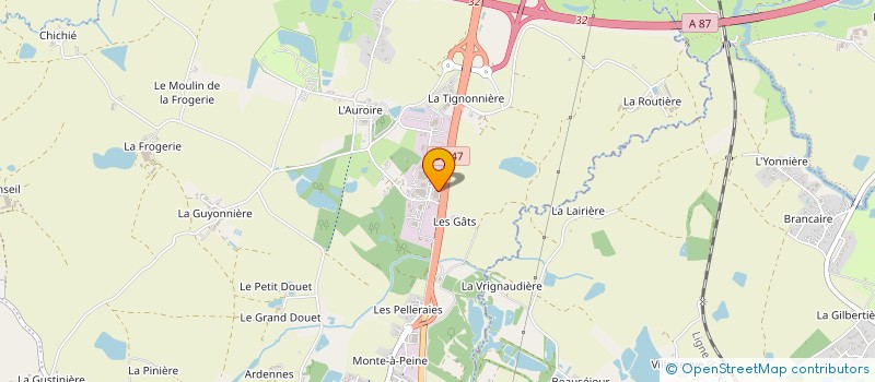 localisation de l'entreprise L'ATOUT GARDEN  AUBIGNY-LES CLOUZEAUX