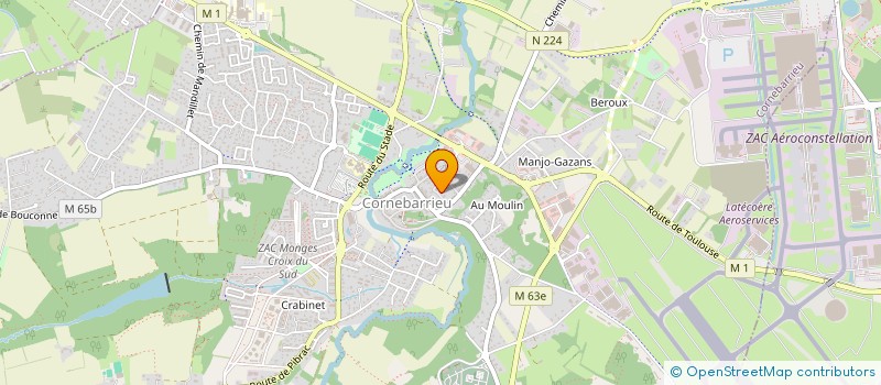 localisation de l'entreprise L'ATOUT PADLE  CORNEBARRIEU