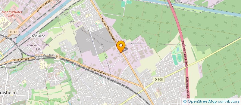 localisation de l'entreprise L'ATOUT TP à RIXHEIM