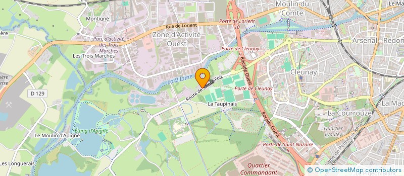 localisation de l'entreprise L'ATRE à RENNES